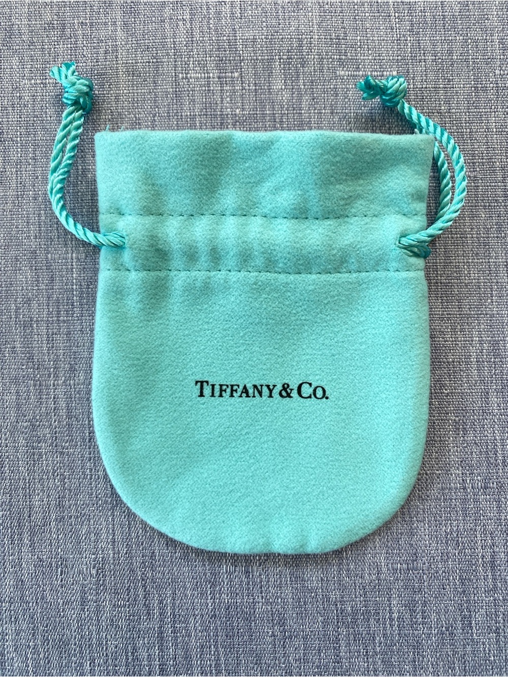Authentic Tiffany & Co. | Velvet Drawstring Jewelry Pouch